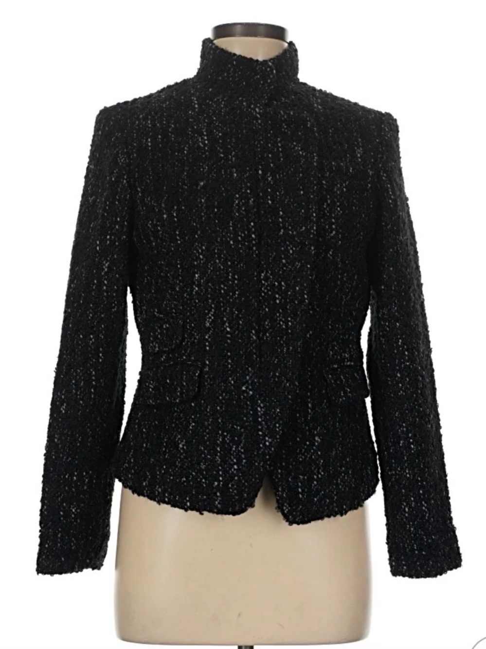 Banana Republic Classic Structured Black Bouclé Women's Jacket